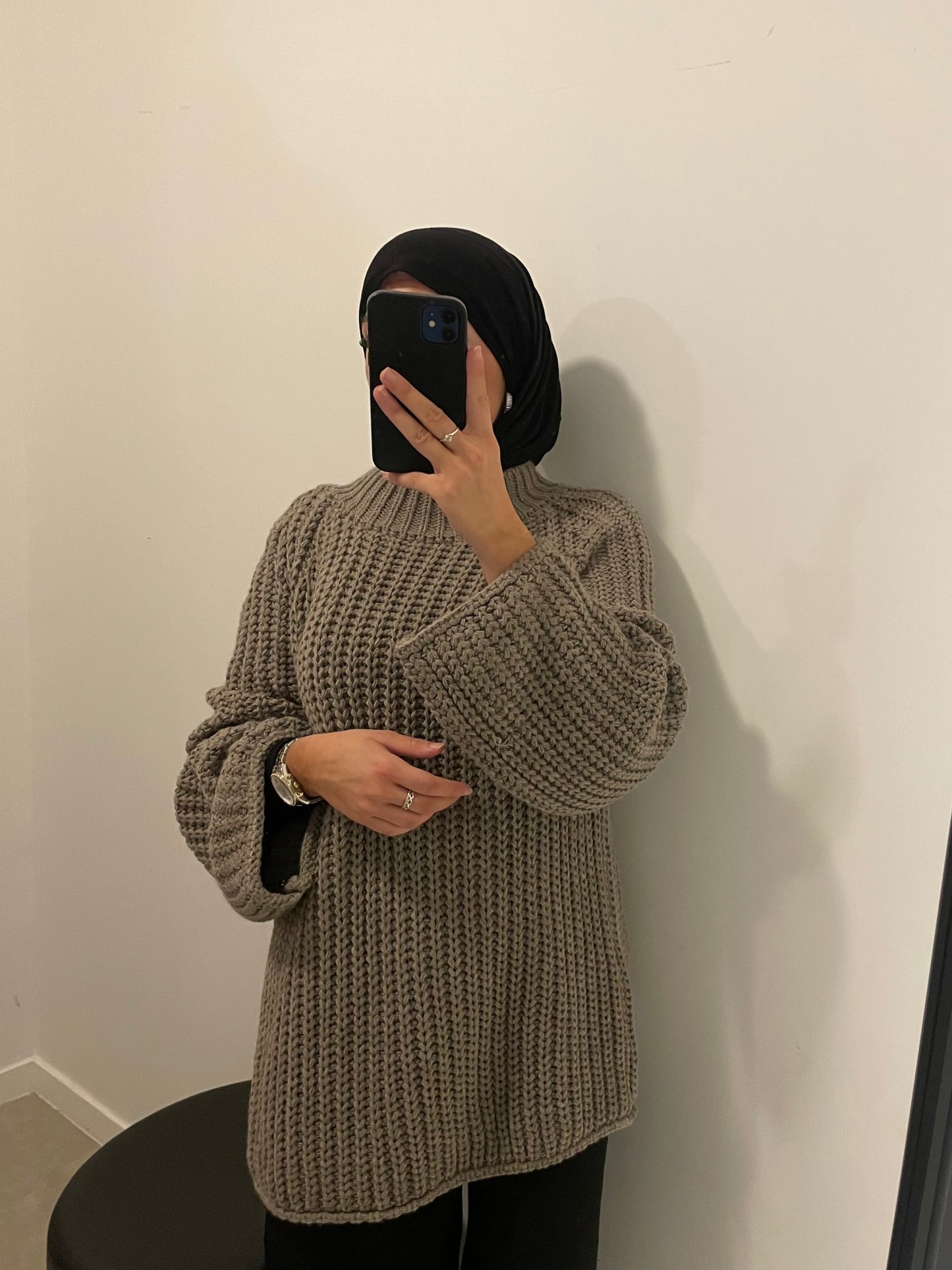 Pull oversize mastour taupe