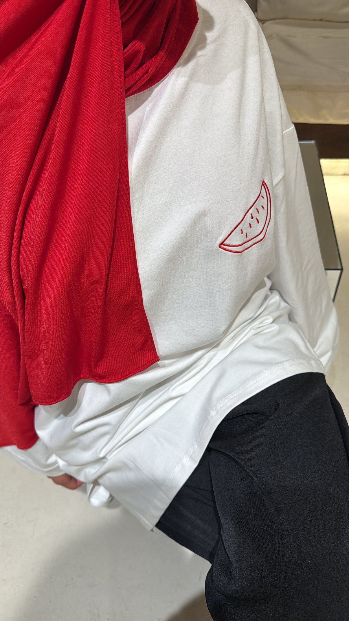 Tee shirt oversize pastèque