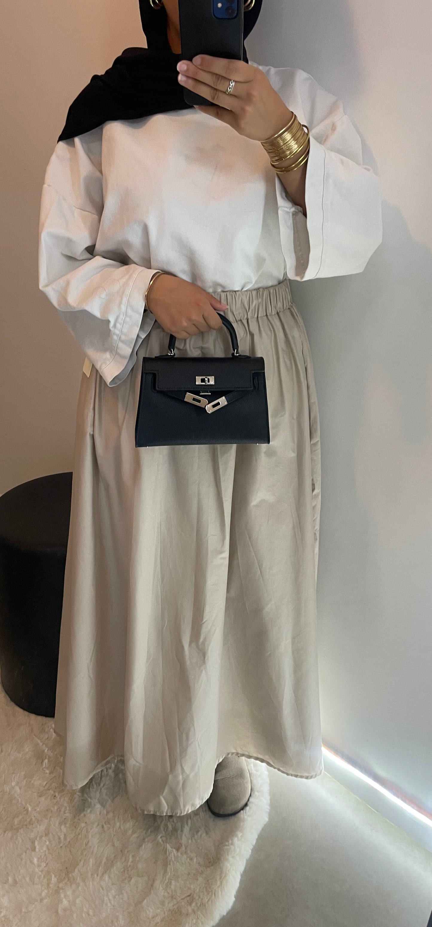 Jupe BEIGE avec poche