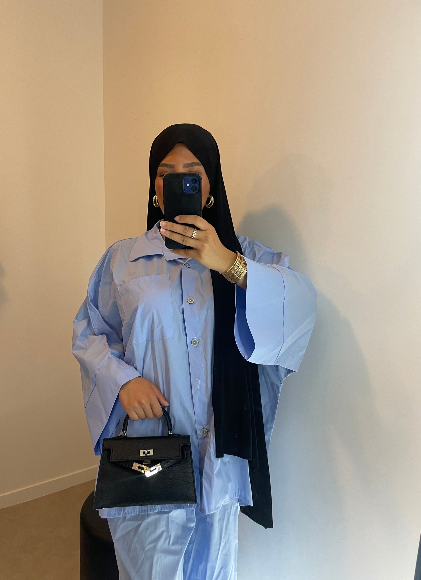 Ensemble chemise BLEUE