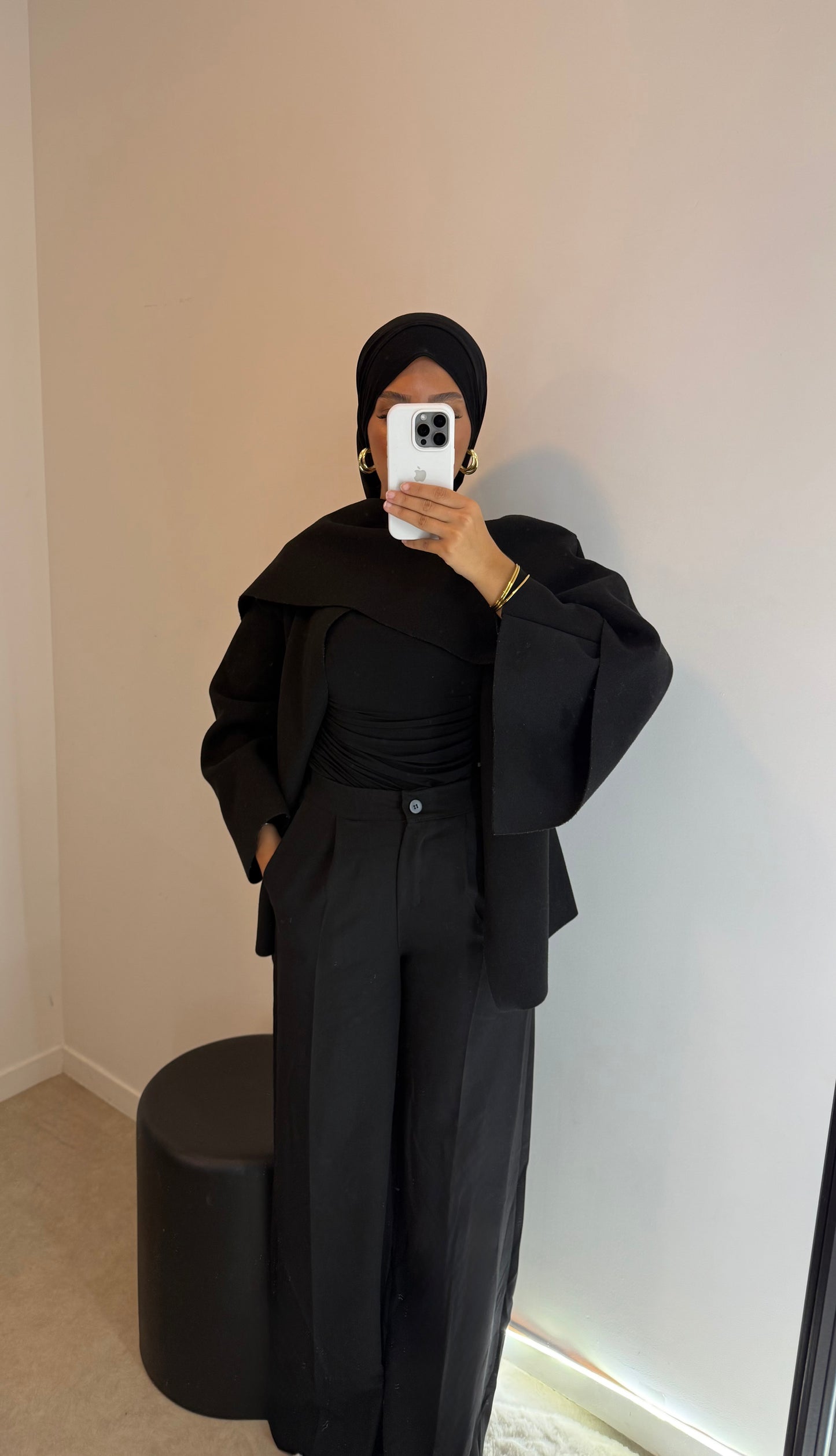 Pantalon fluide noir
