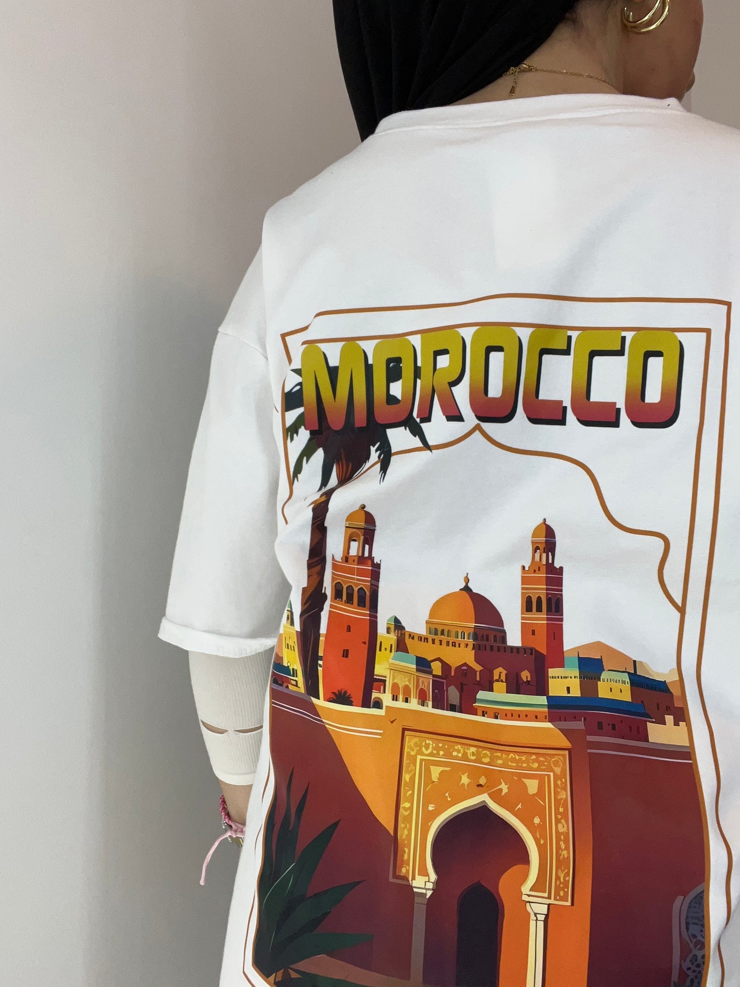 Tee shirt oversize blanc MAROC