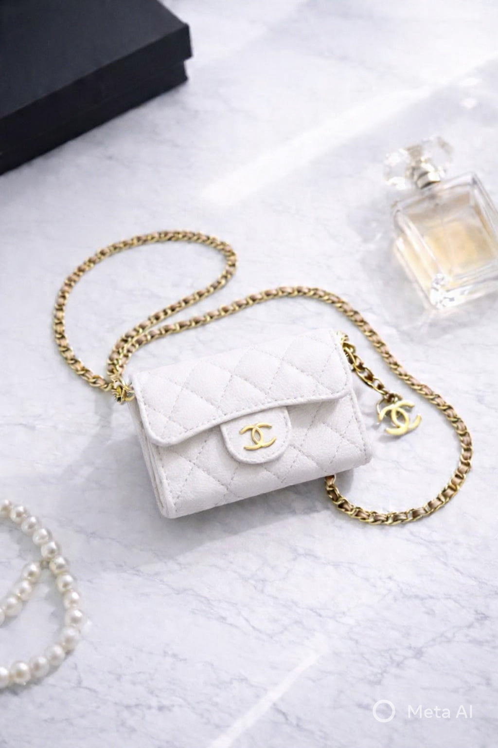 Mini sac cc blanc