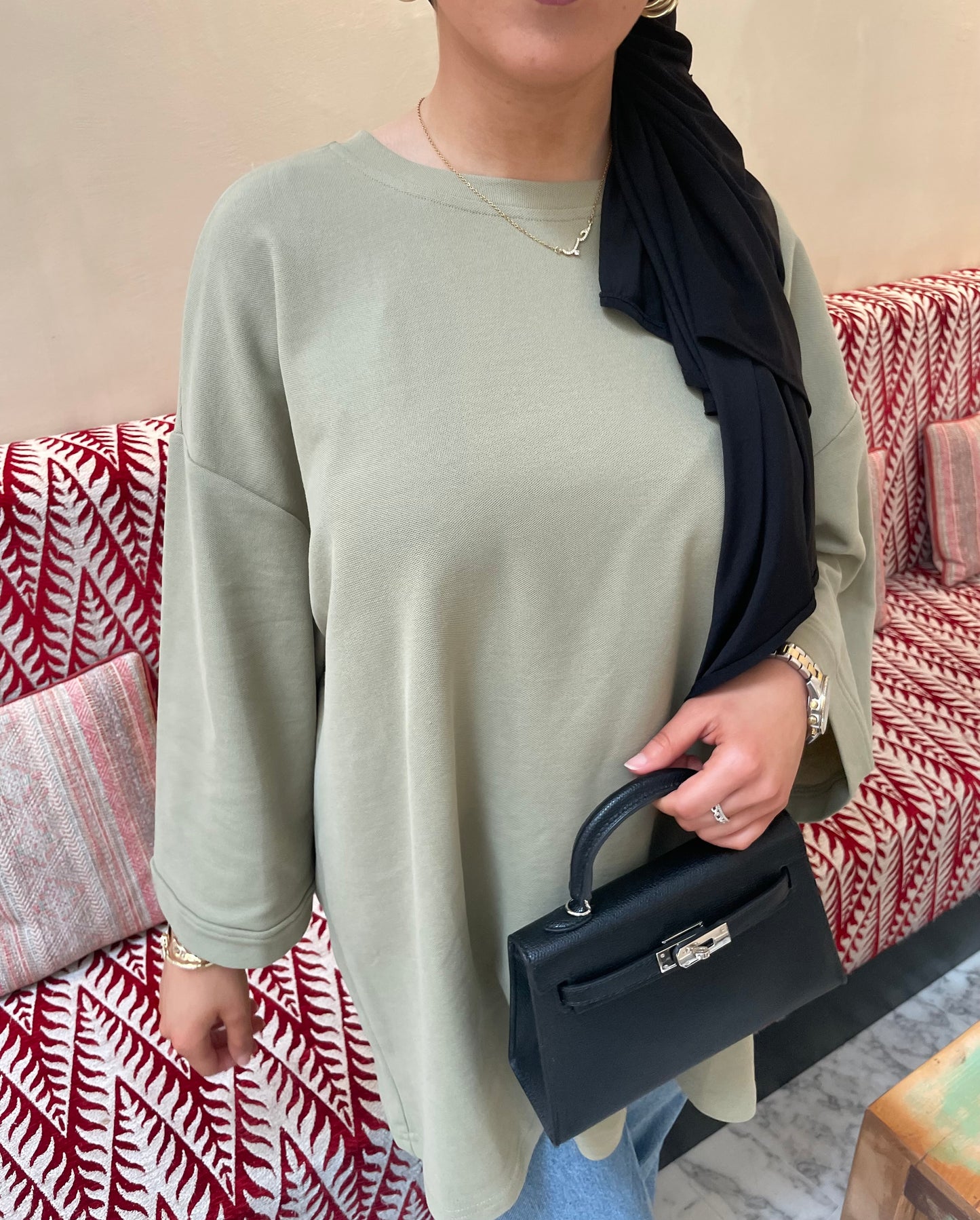 Tee-shirt vert olive
