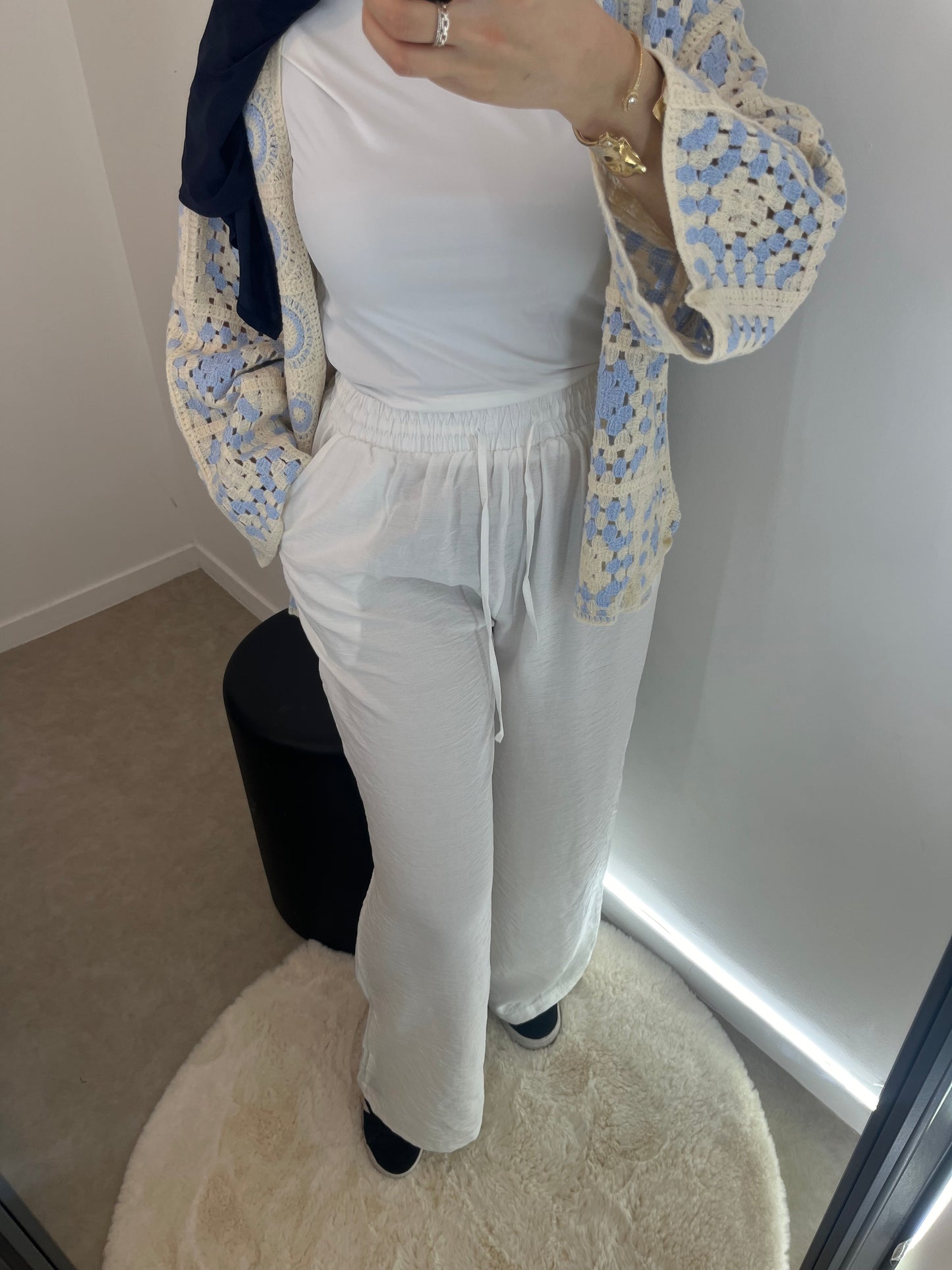 Pantalon lin blanc