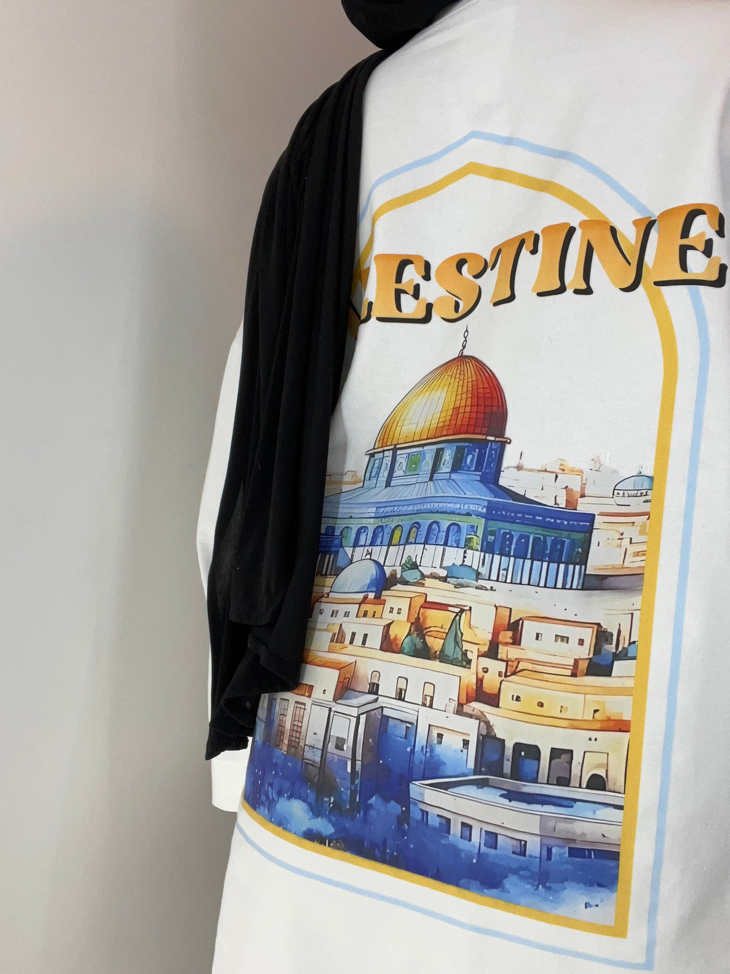 Tee shirt oversize blanc PALESTINE