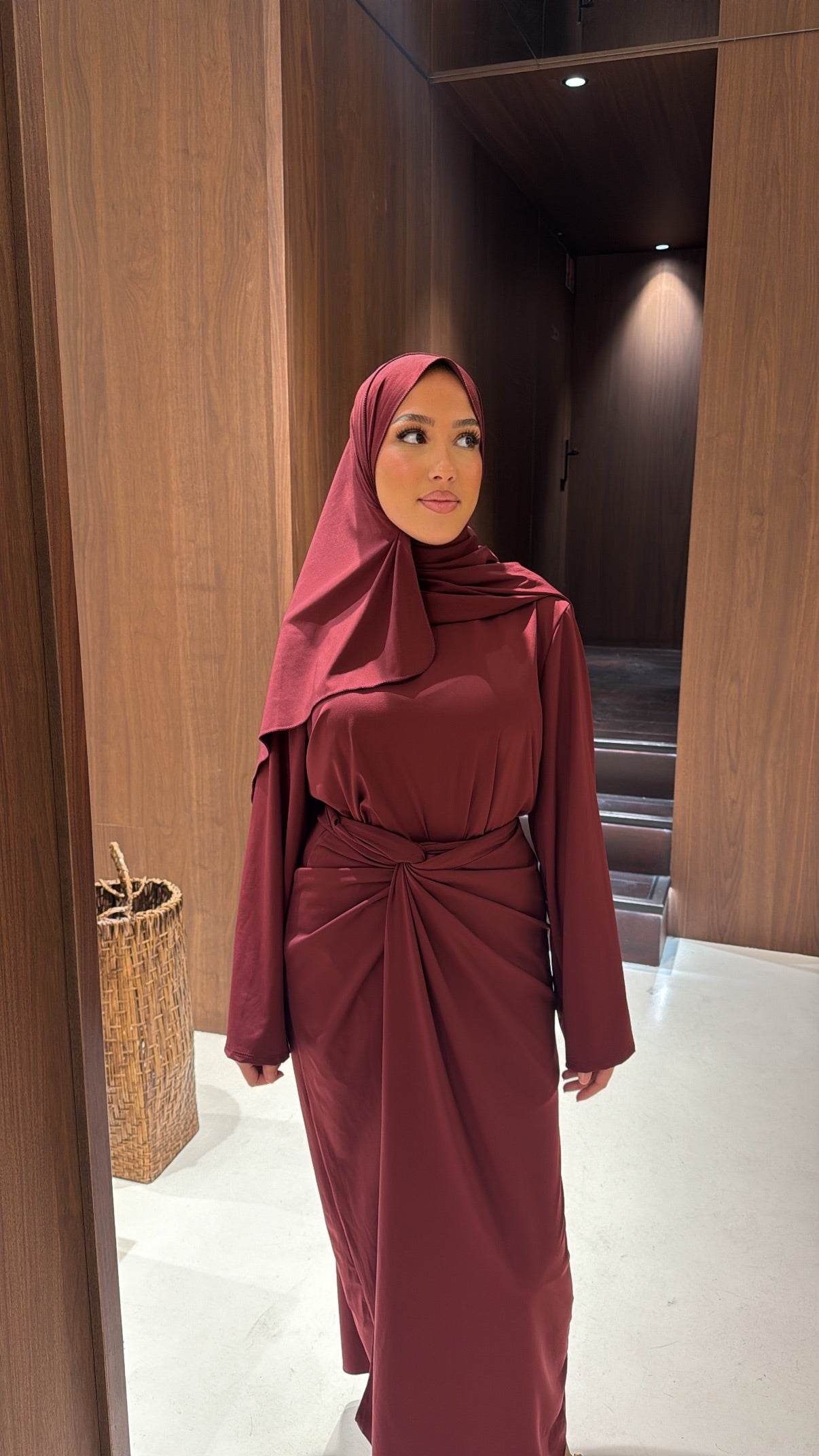Burkini 4 pièces bordeaux