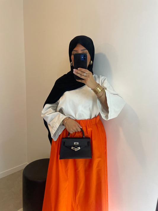Jupe ORANGE avec poche