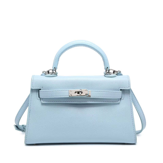Sac SELMA bleu ciel argenté