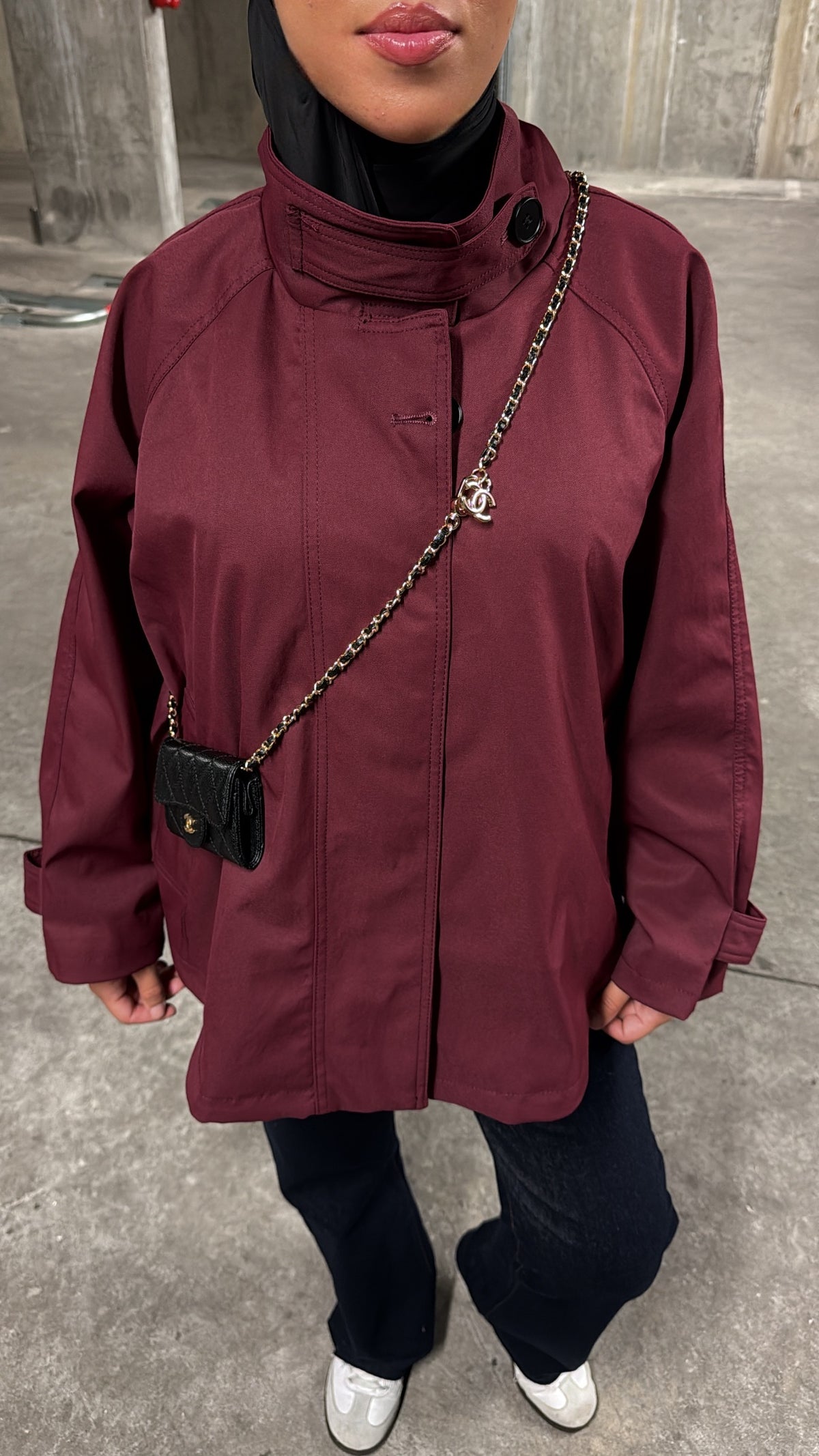 Trench bordeaux
