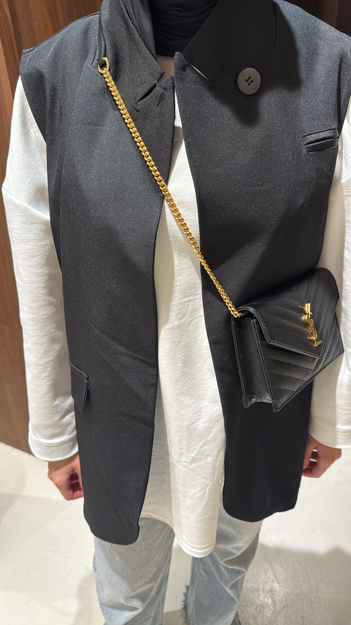 Blazer sans manche noir