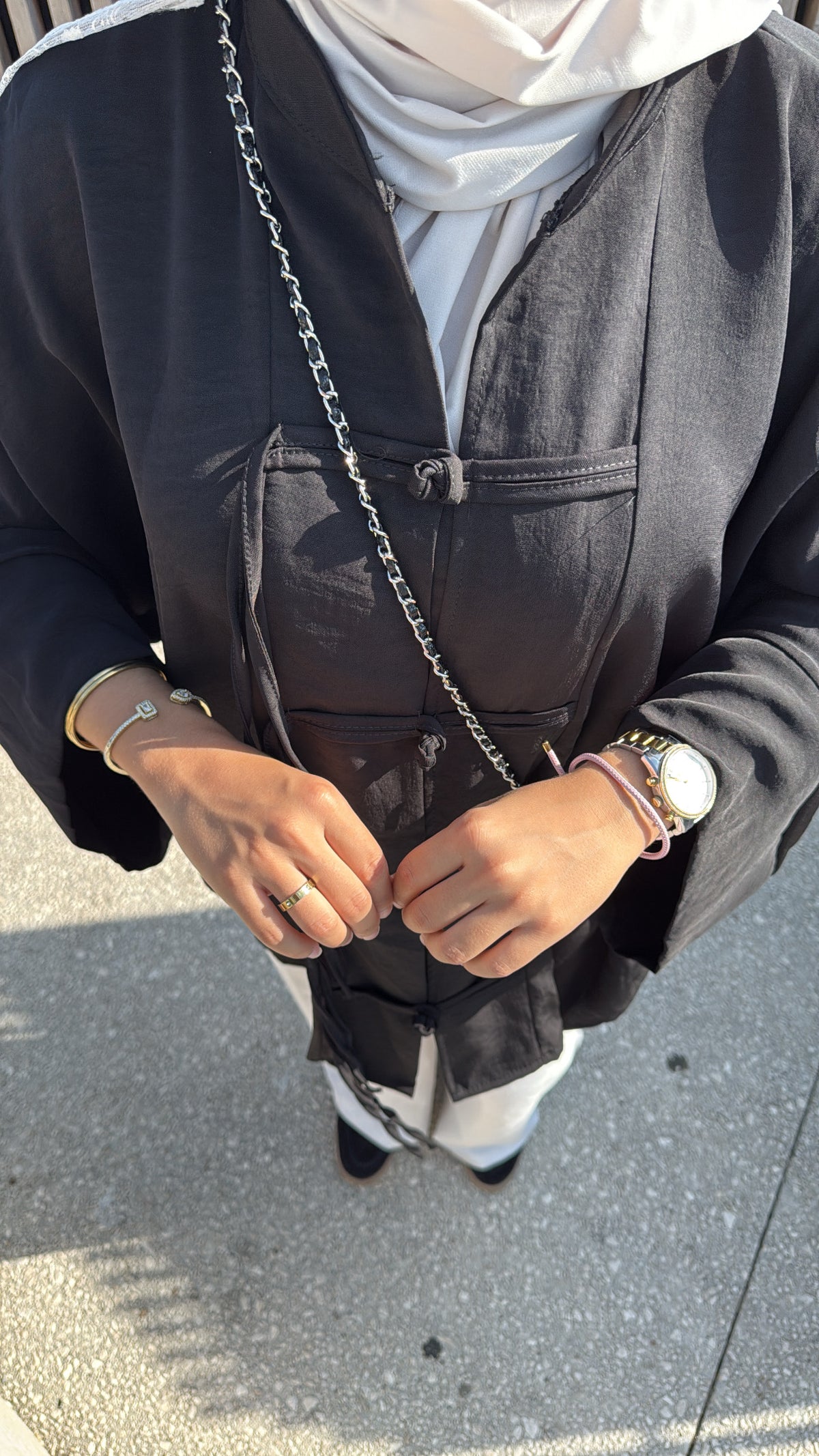 Haut kimono noir