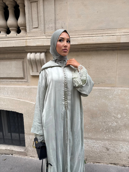 Jellaba vert d’eau