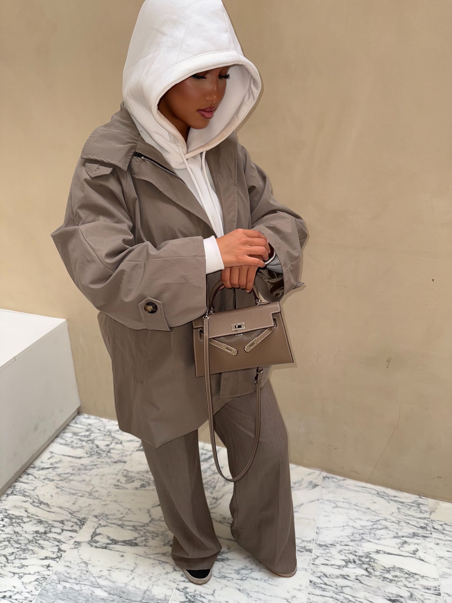 Trench taupe