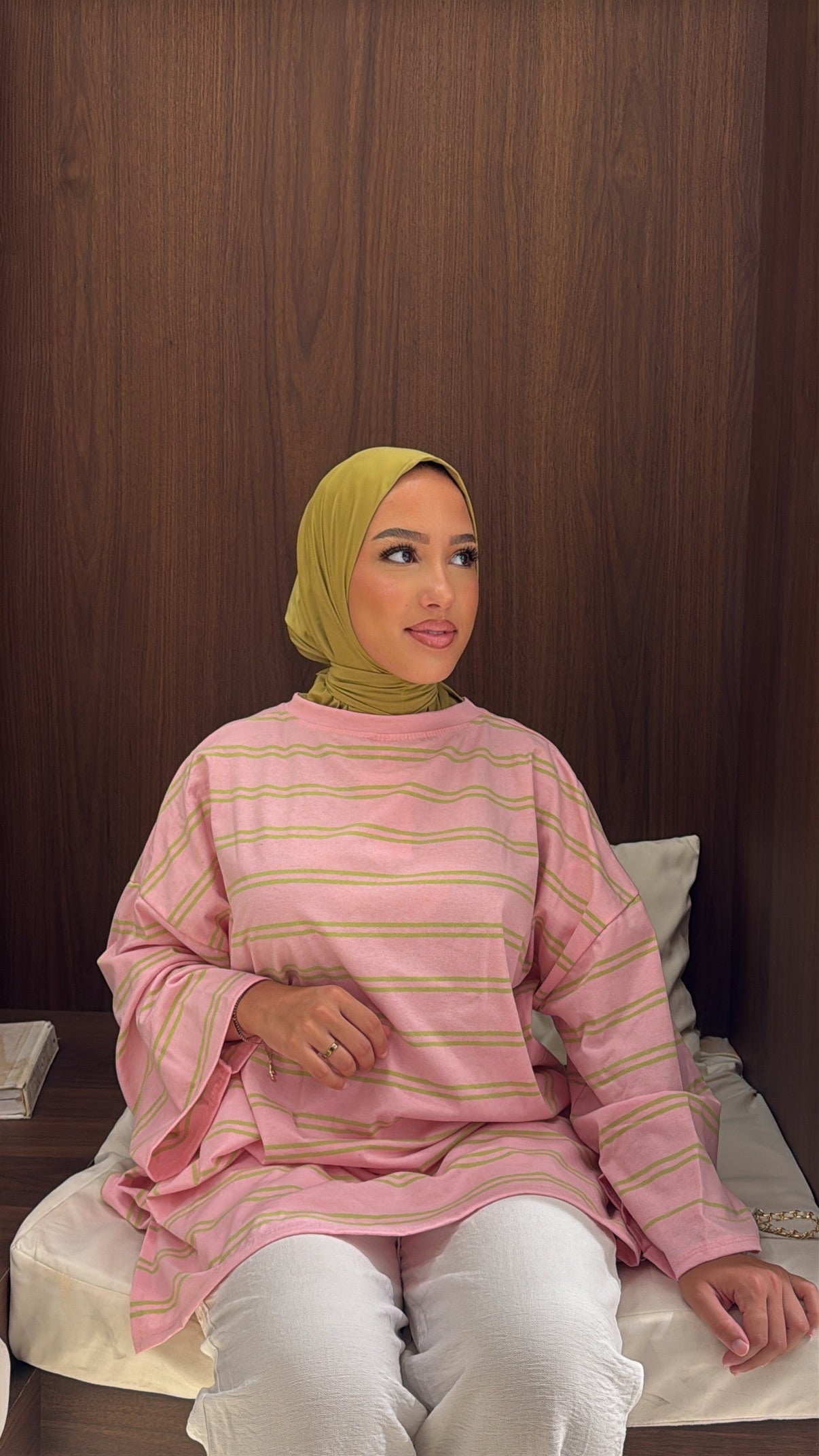 Tee shirt oversize rose