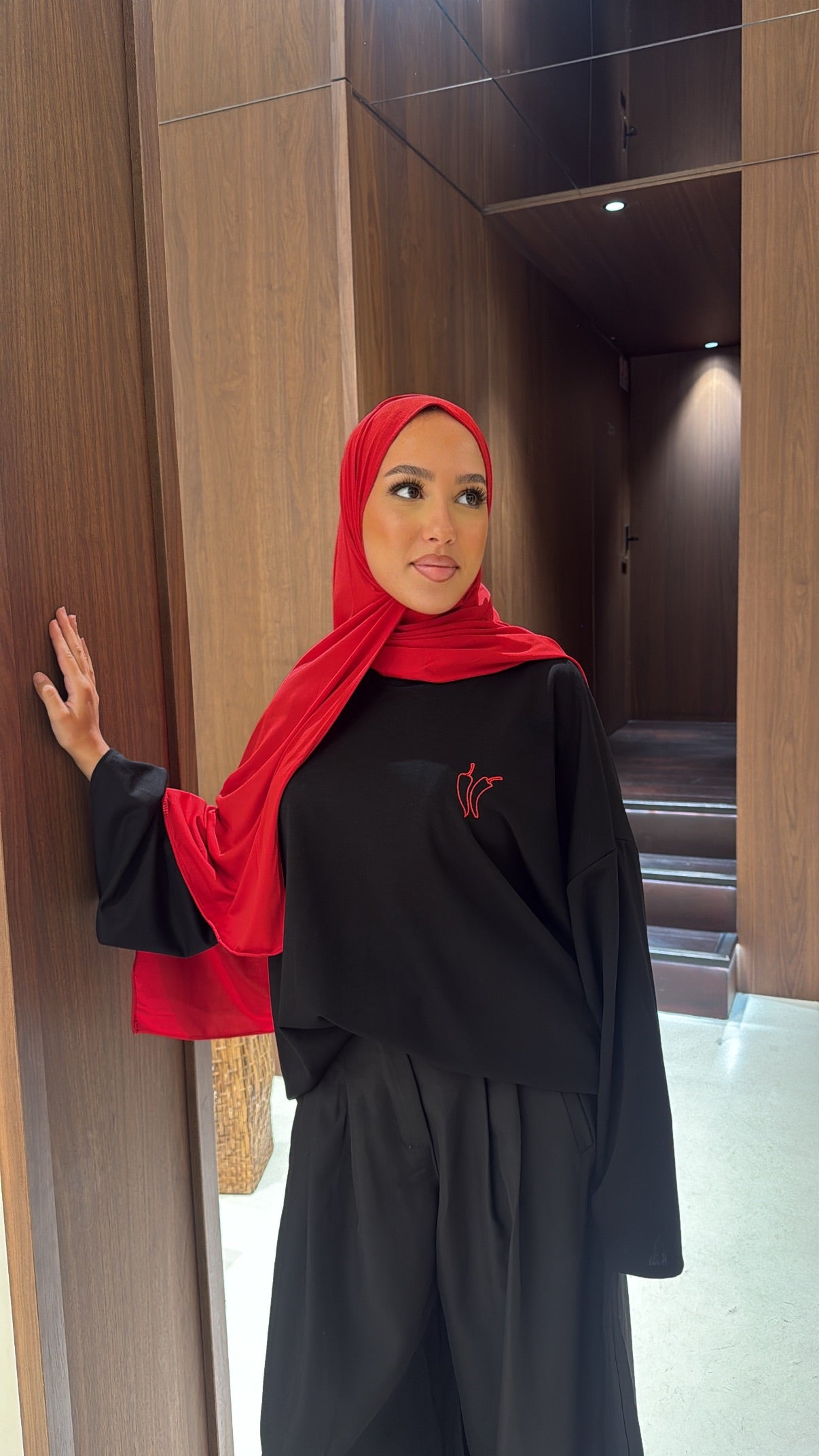 Tee shirt oversize piment