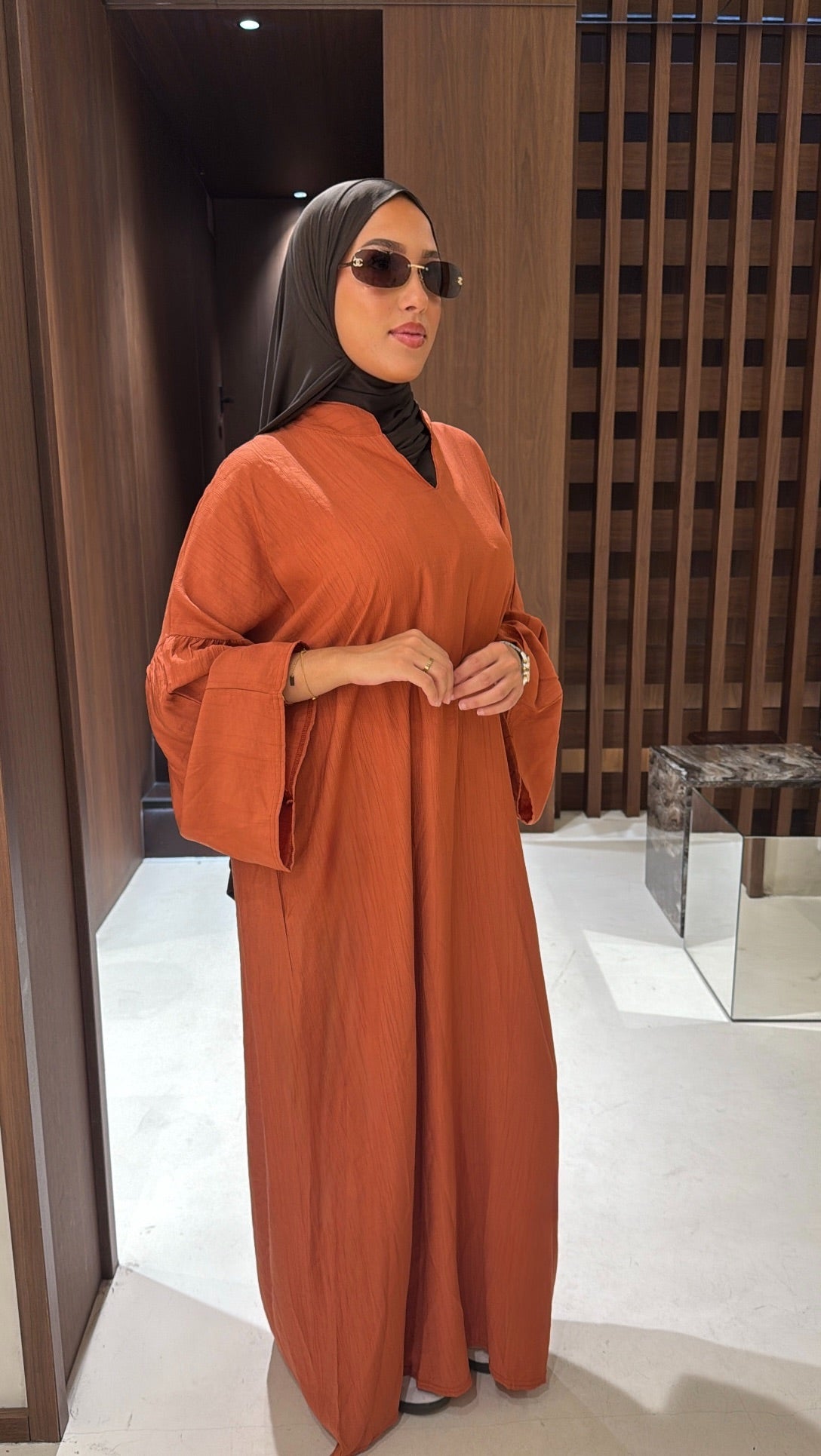 Robe terracotta
