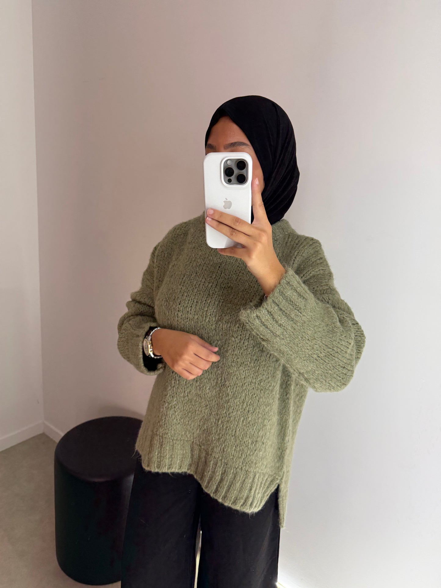 Pull oversize vert