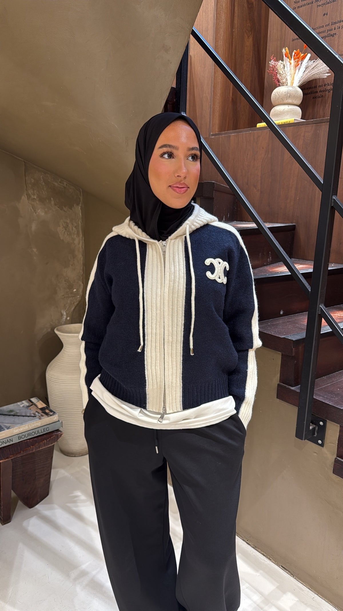 Gilet bleu Céline