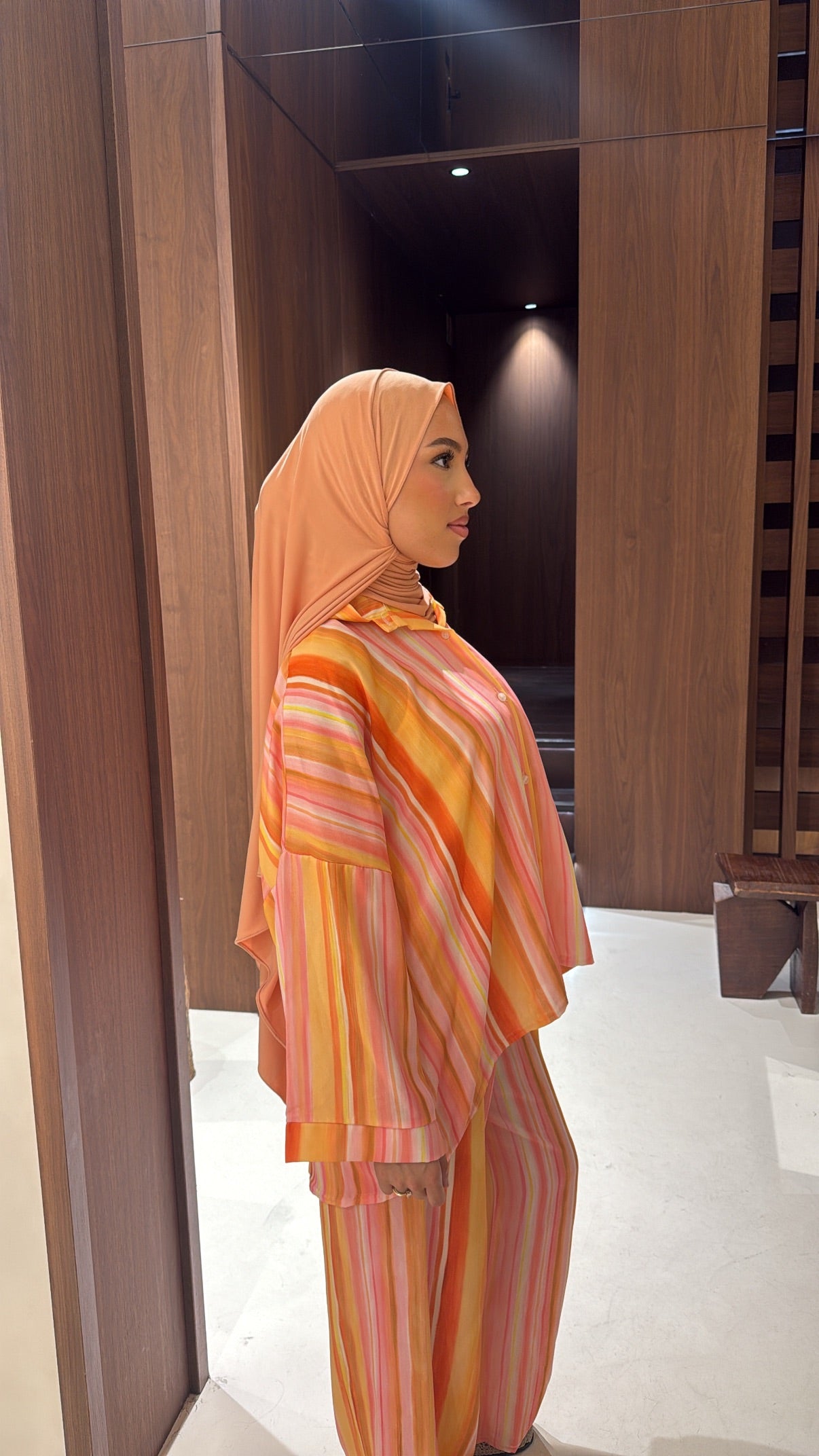 Ensemble chemise orange