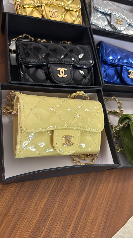 Mini sac cc jaune