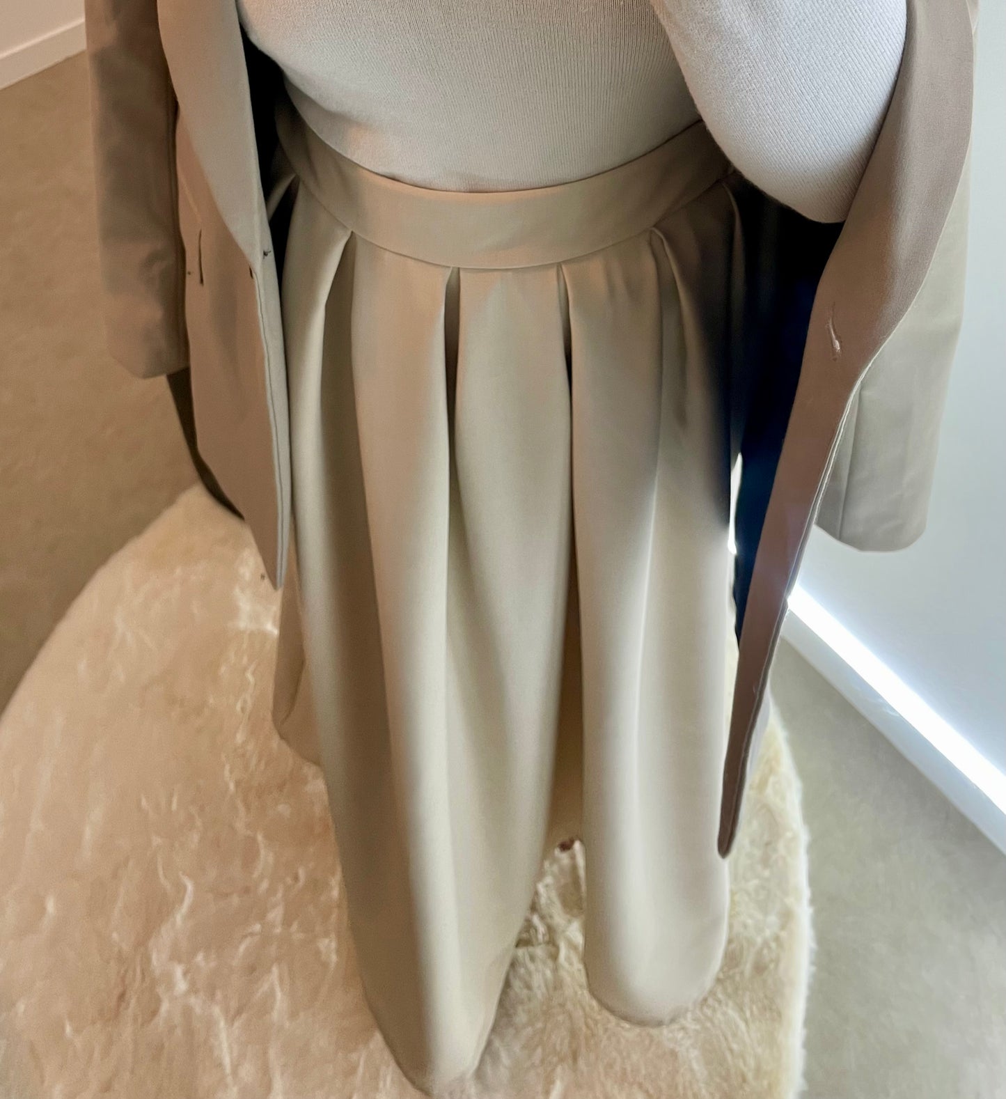 Jupe beige