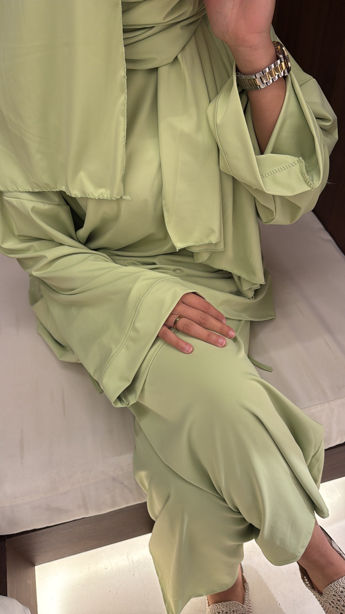 Burkini 3 pièce vert pastel