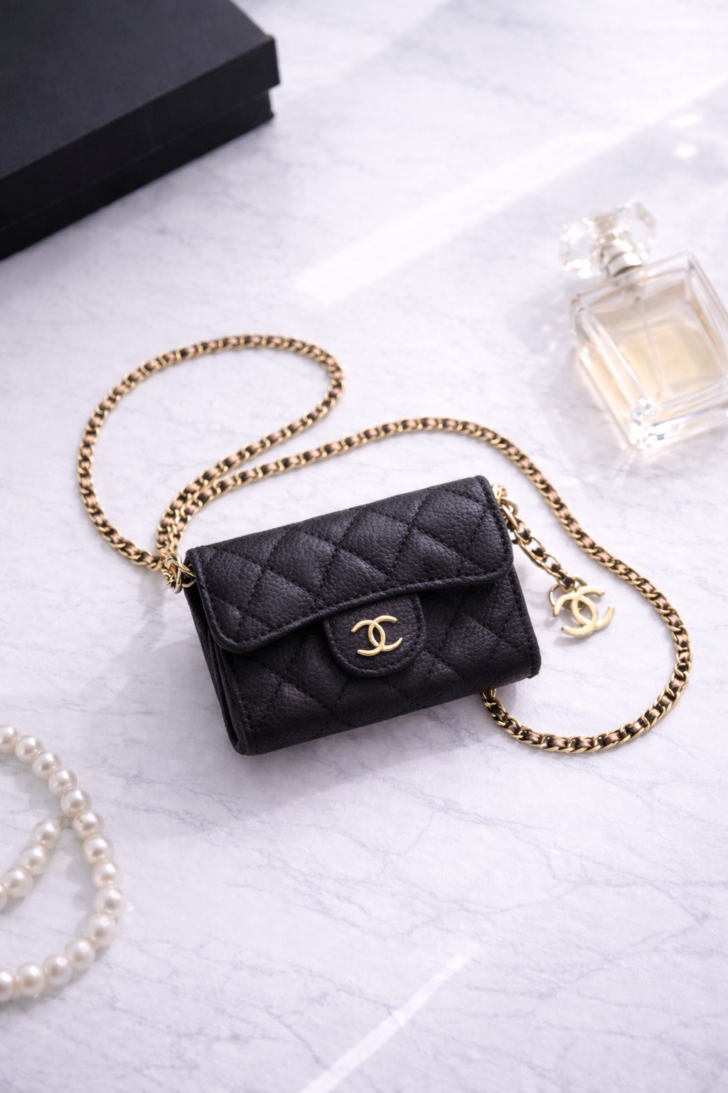 Mini sac cc noir