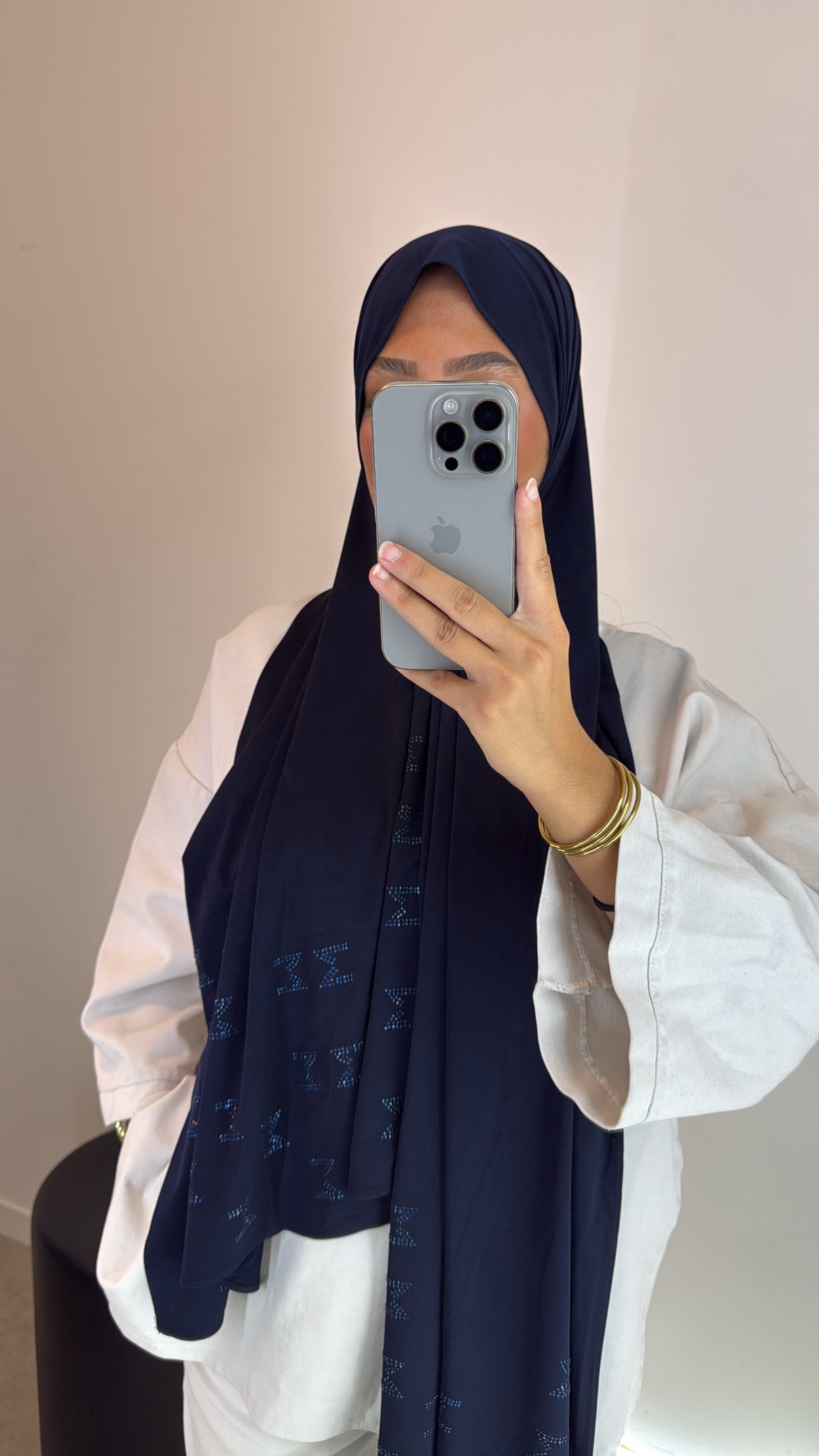 Hijab dupe M bleu marine