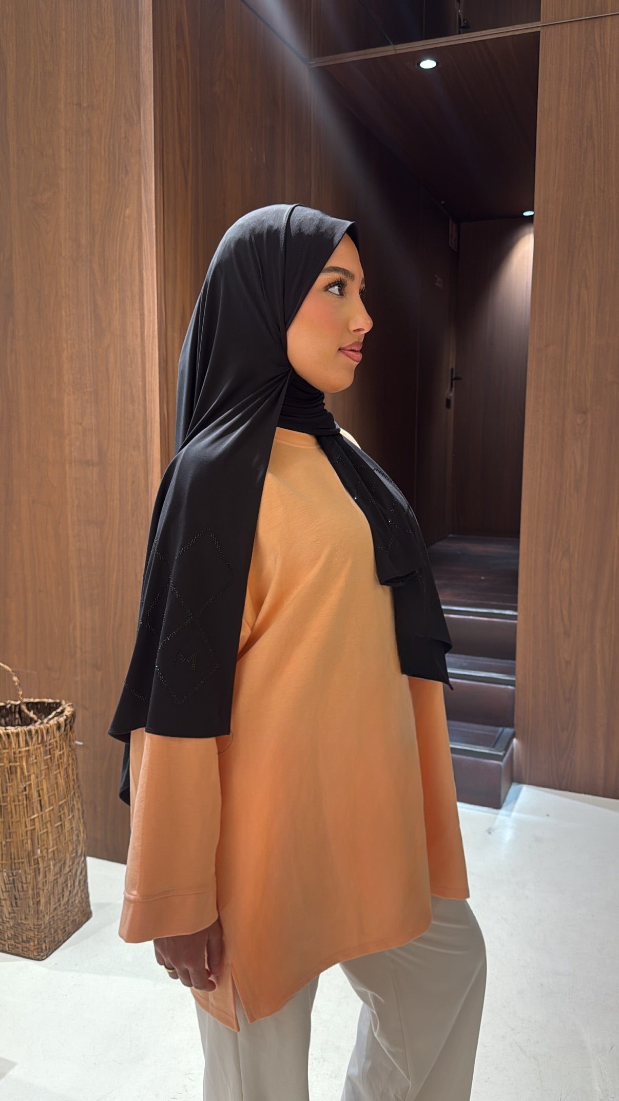 Tee shirt oversize saumon