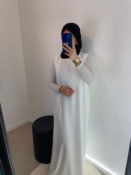 Sous abaya blanche