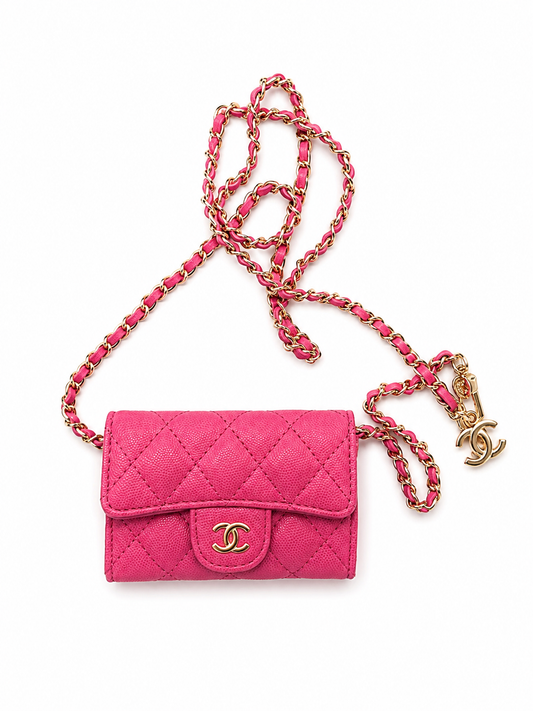 Mini sac cc rose