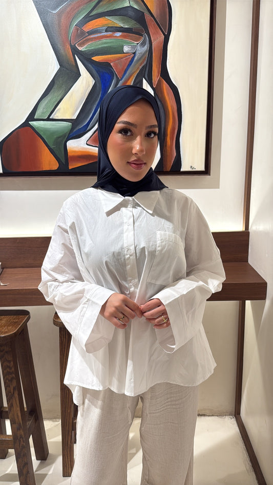 Chemise blanche oversize