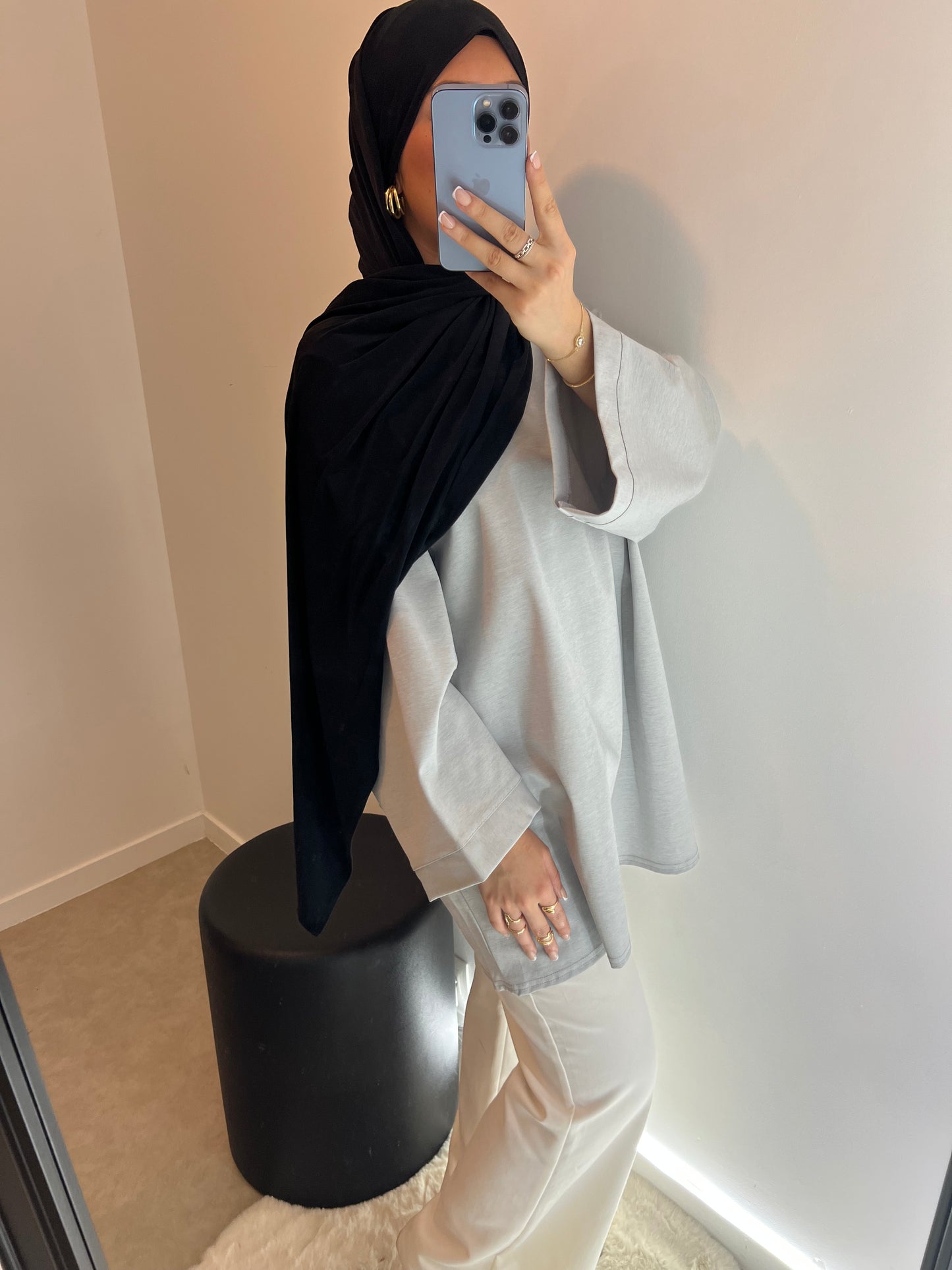 Tee shirt oversize gris