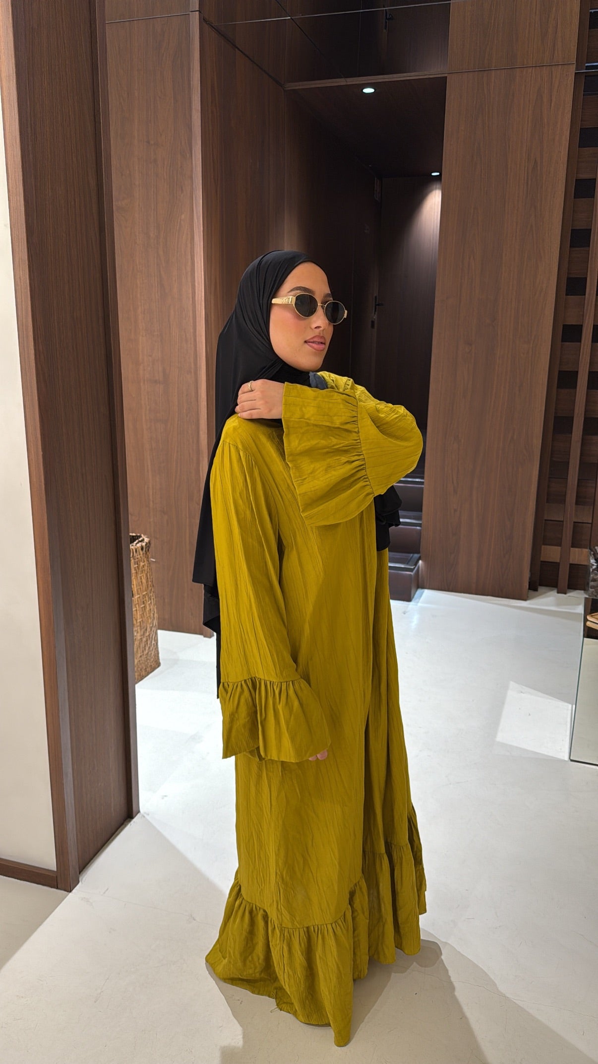 Robe longue verte