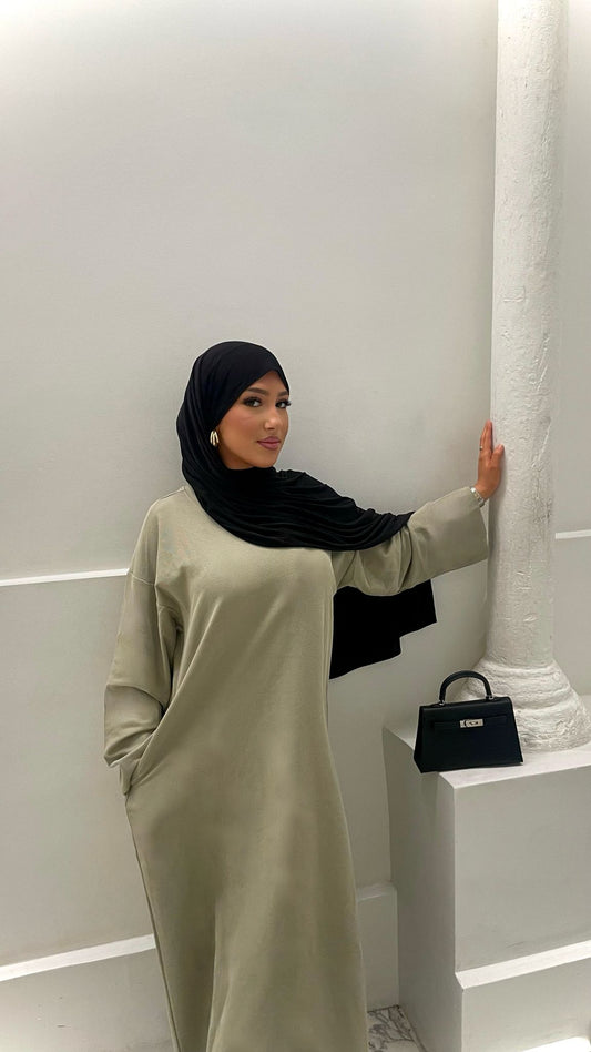 Robe vert olive
