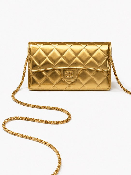 Sac medium doré cc
