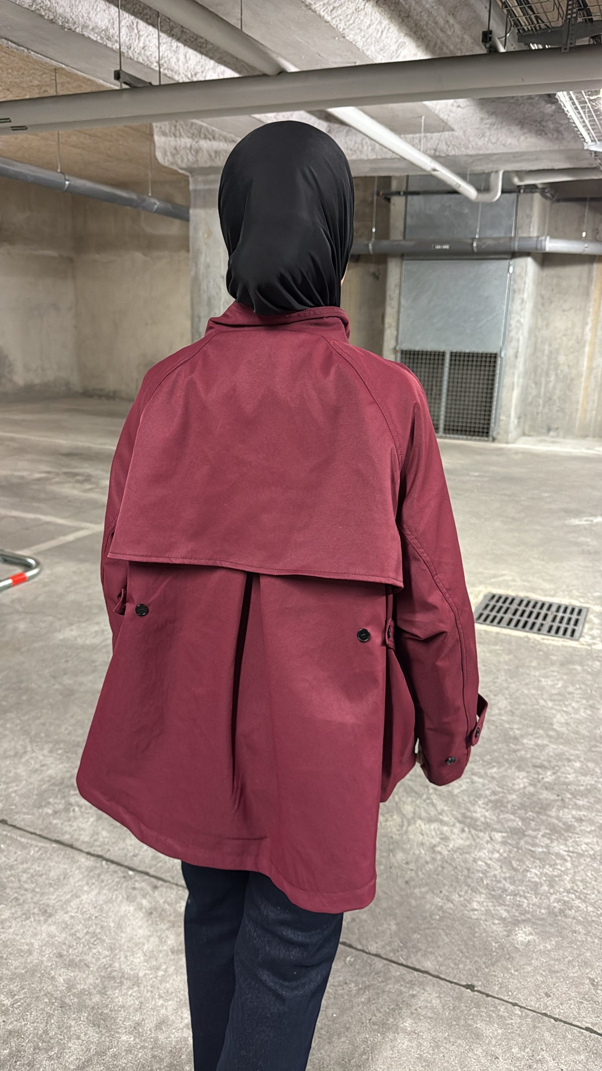 Trench bordeaux