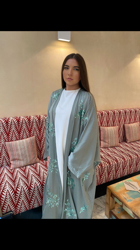Kimono strass vert