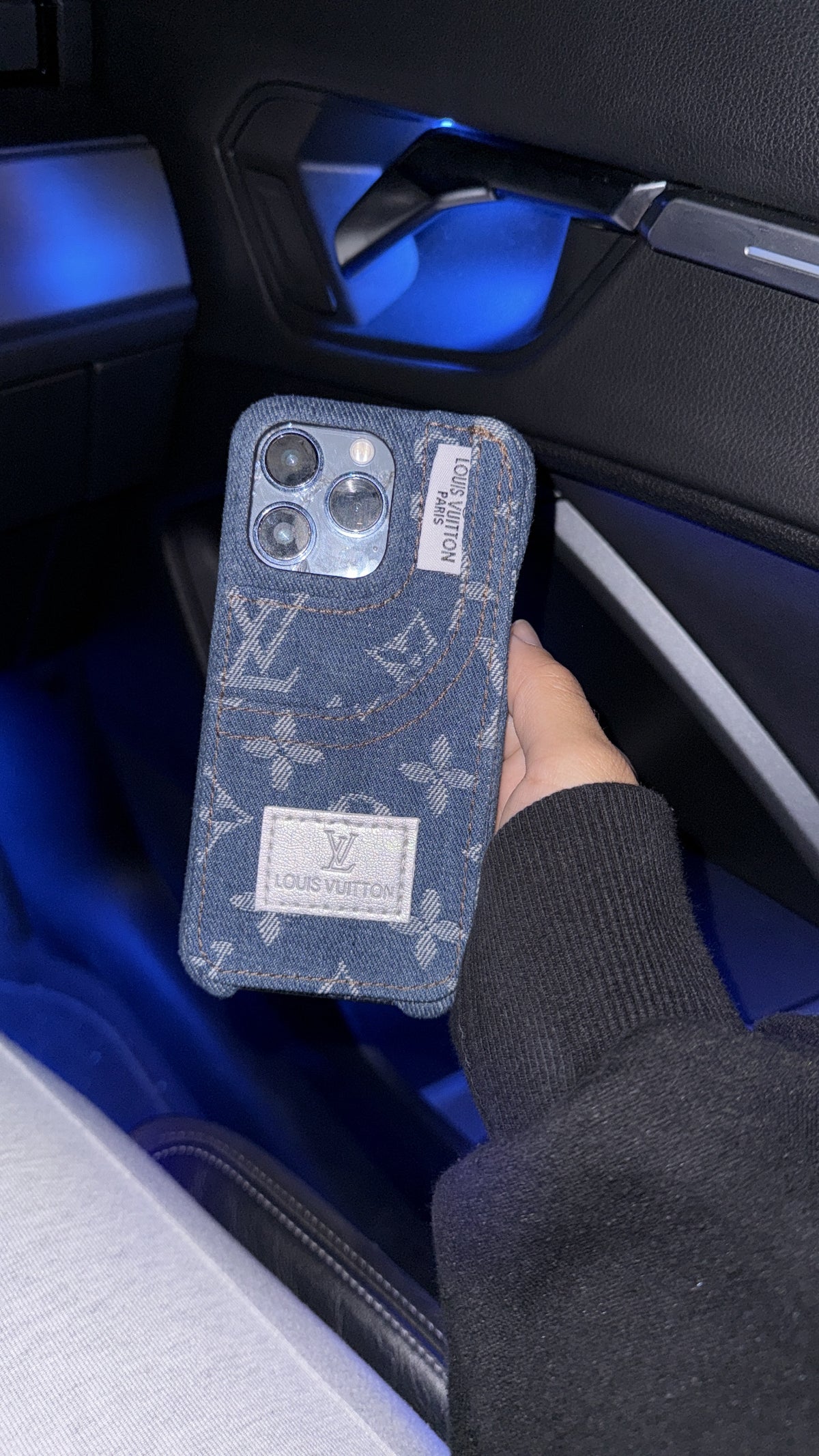 Coque de téléphone en jeans