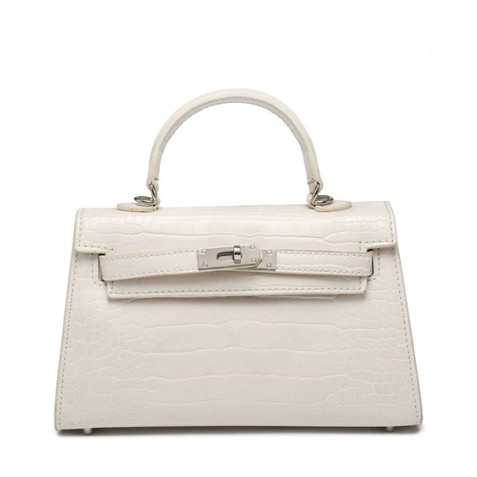 Sac SELMA blanc effet croco