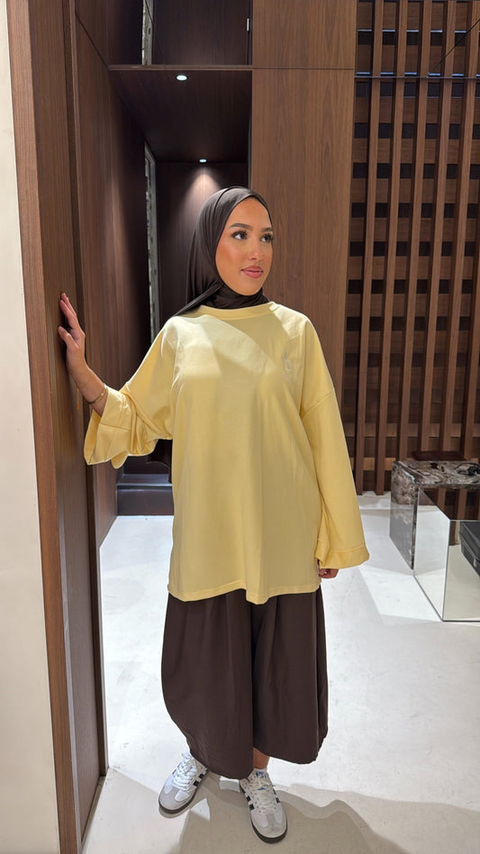 Tee shirt matcha jaune