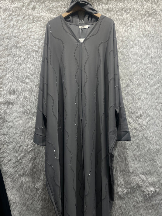 Abaya grise + voile
