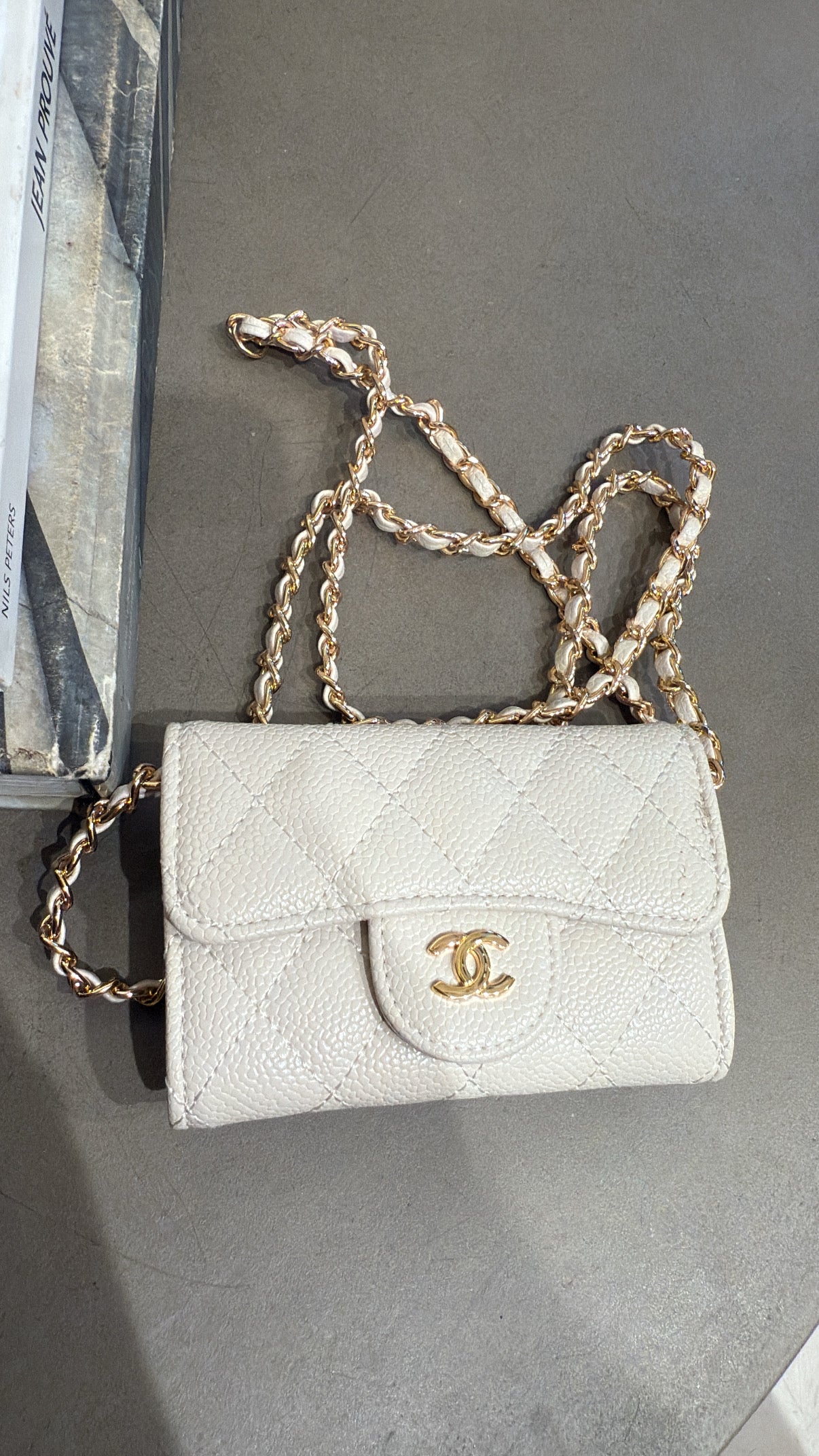 Mini sac cc crème