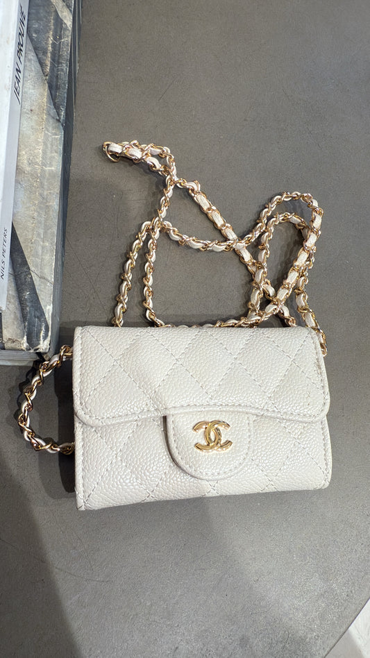 Mini sac cc crème