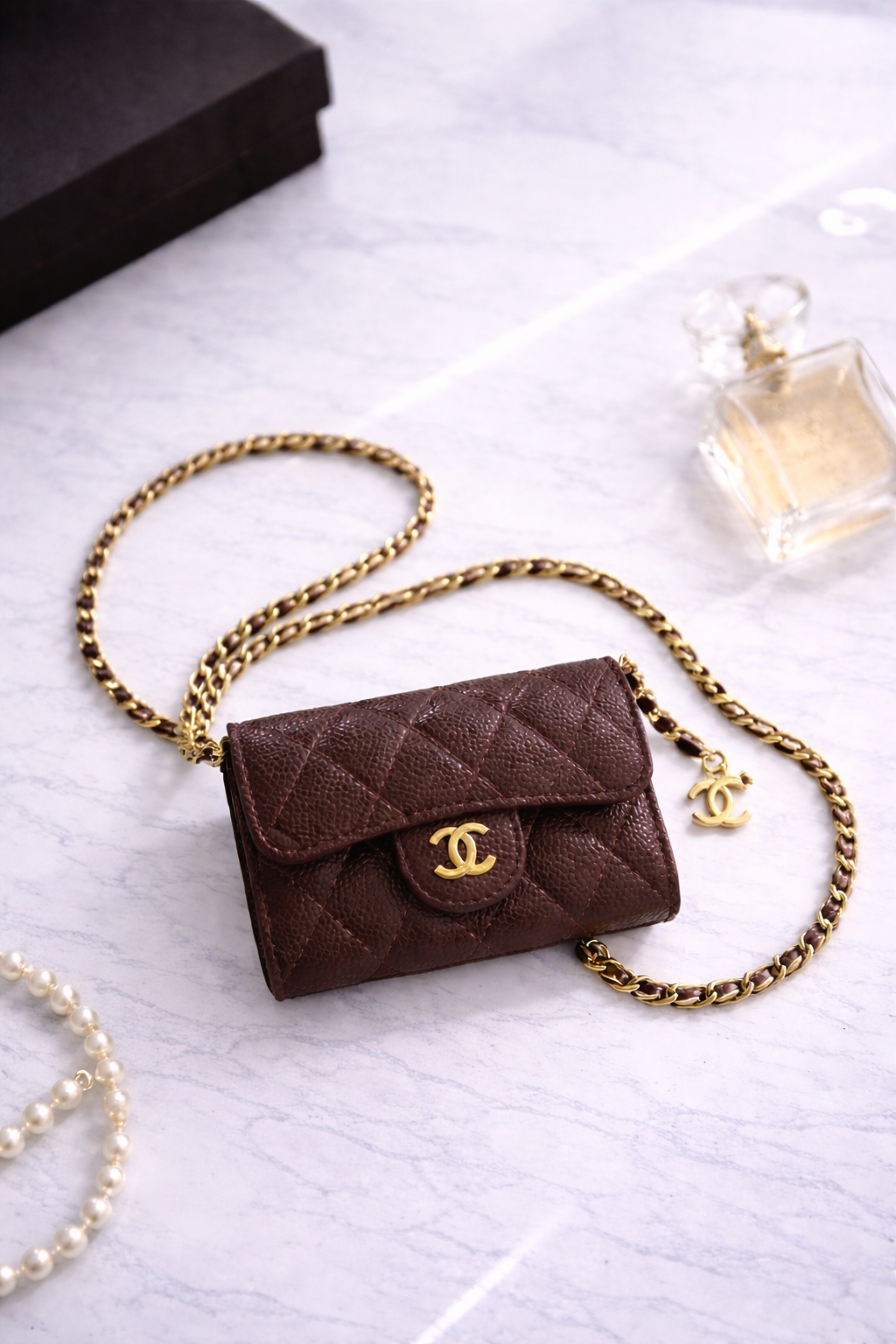 Mini sac cc Bordeaux