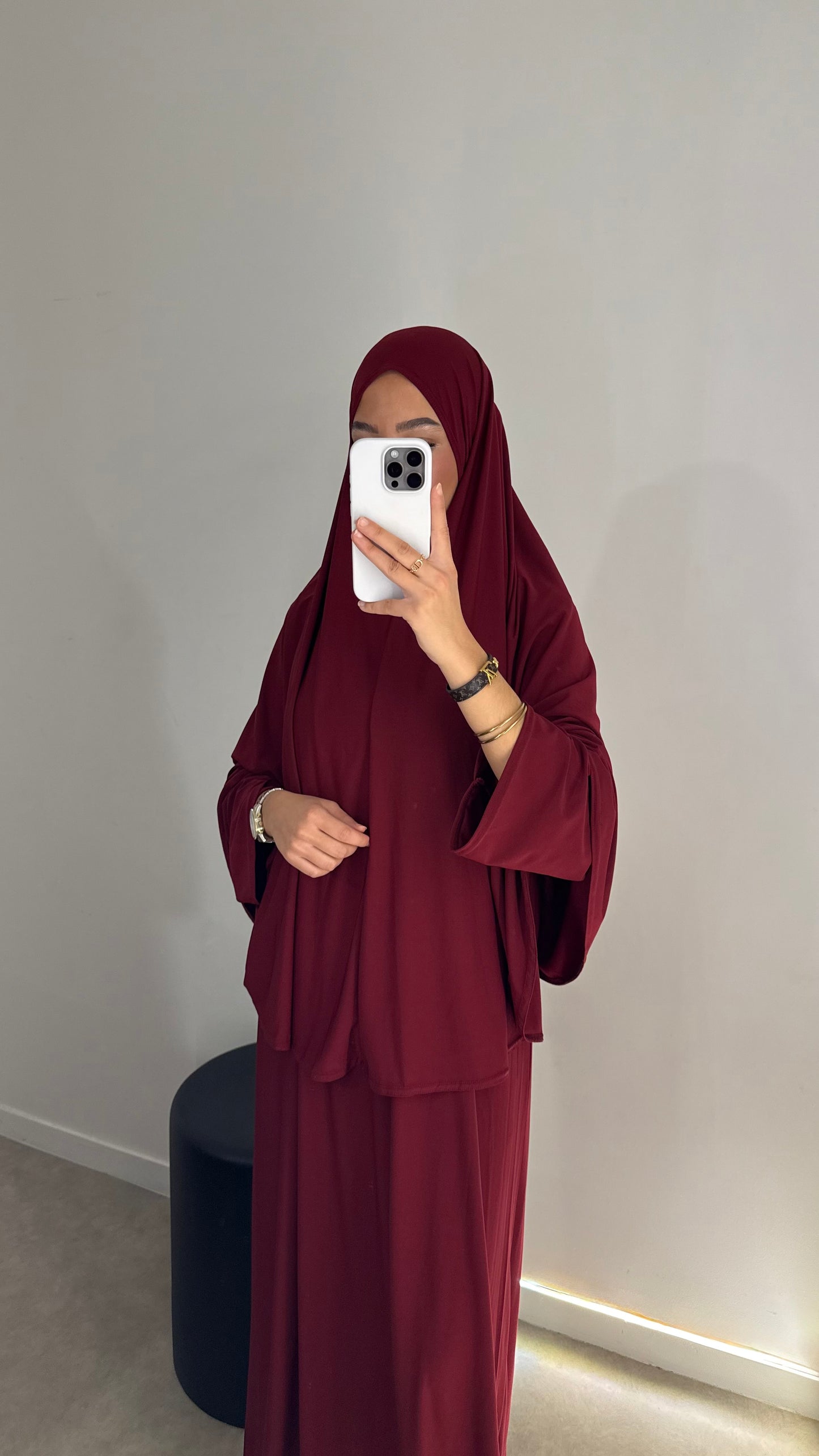 Ensemble de prière bordeaux