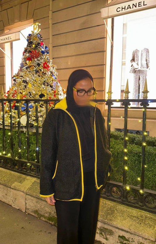 Veste mi-longue noir