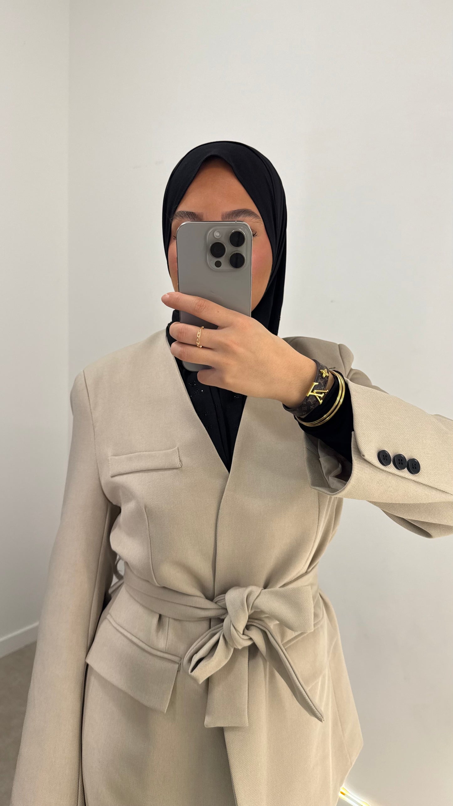 Blazer cintré creme