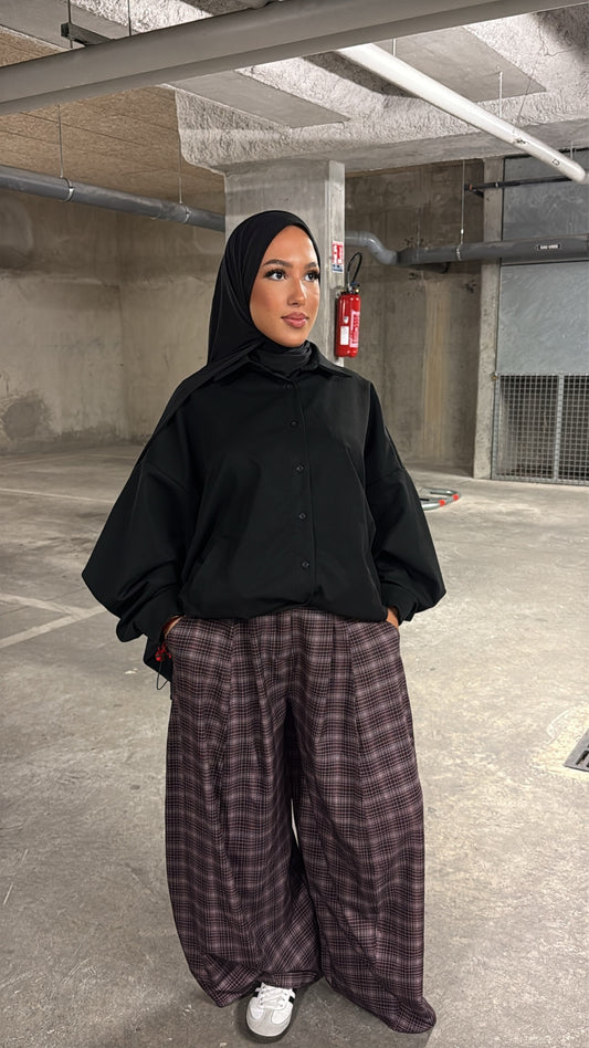 Chemise oversize resserrée